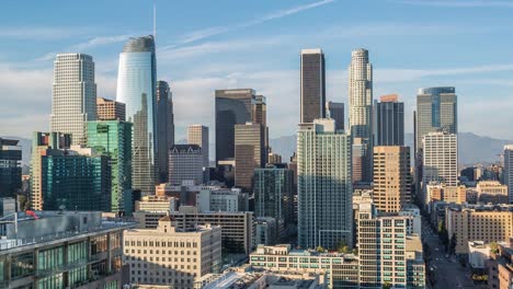 Die-Innenstadt-von-Los-Angeles-Skyline-Tag-Timelapse