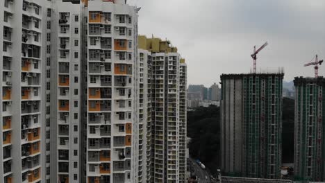 Hong-Kong-Stadt-Zersiedelung-in-Sham-Shui-po,-Shek-Kip-Mei