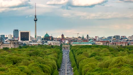 Lapso-de-tiempo-de-Alemania-Berlín-4K,-ciudad-horizonte-timelapse-en-nivel-jardín