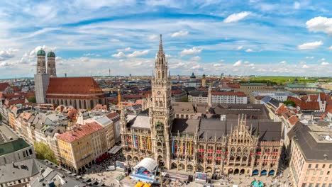 München-Deutschland-Zeitraffer-4K,-Stadt-Skyline-Zeitraffer-am-Marienplatz-New-Town-Hall-Square