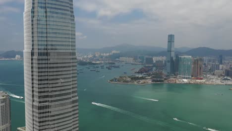 4K-aerial-view-footage-of-Central-district-in-Hong-Kong