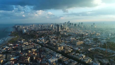 Tel-Aviv-Skyline-von-Drohne