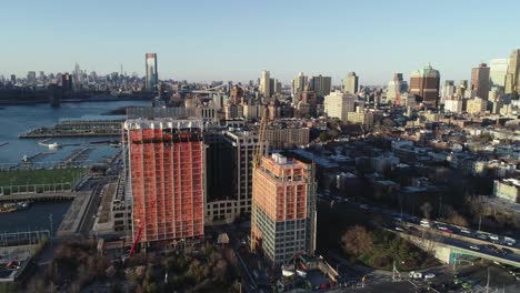 Aerial-of-Gowanus,-Brooklyn