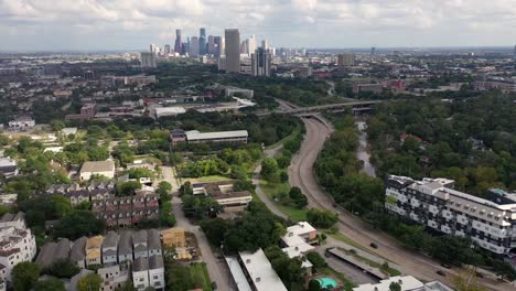 Aerial-of-Houston,-Texas