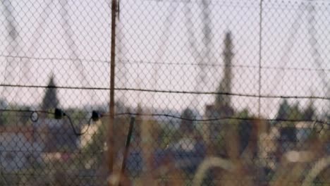 Border-fence-between-Israel-and-West-Bank.-barbed-wire-electronic-fence.