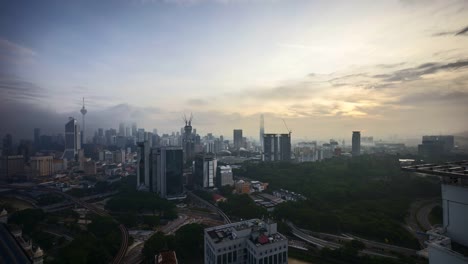 sunrise-night-to-day-scene-at-Kuala-Lumpur-city-skyline.