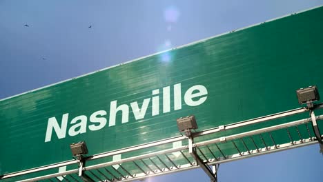 Nashville-de-aterrizaje-de-avión