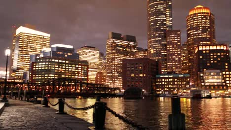 Boston-city-skyline-at-night-Massachusetts-USA