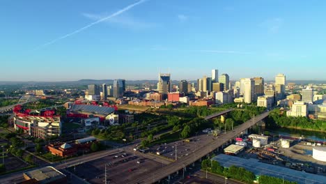 Nashville-Tennessee-USA-Drohne-Luft-Skyline