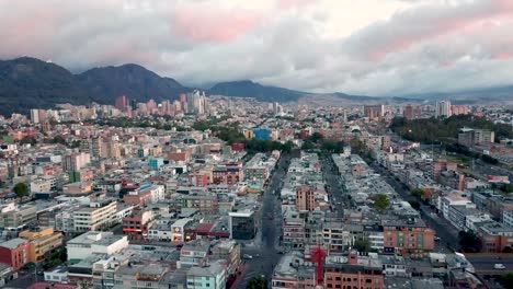 Vista-aérea-de-Bogotá,-Colombia.