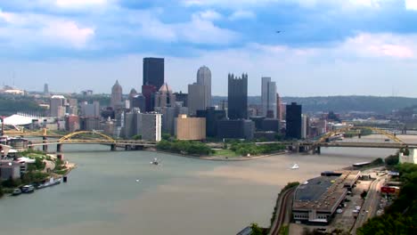 Lapso-de-tiempo-de-la-ciudad-de-Pittsburgh