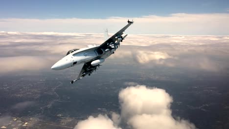 F---18-Fighter-Jet-hallan-in-situ-constantemente-cielo