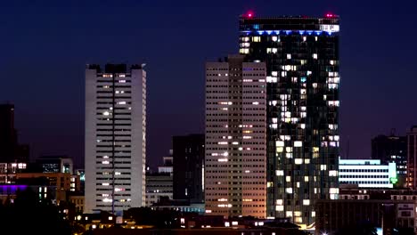 Del-horizonte-de-la-ciudad-de-Birmingham,-Inglaterra-timelapse.