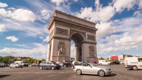 Time-lapse-of-Arc-de-Triumph