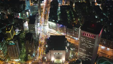 Ciudad-de-Taipei-en-la-noche:-lapso-de-tiempo