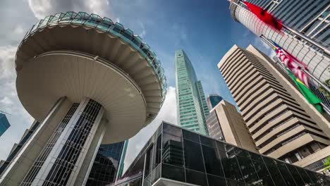 up-view-on-singapure-famous-downtown-core--4k-time-lapse