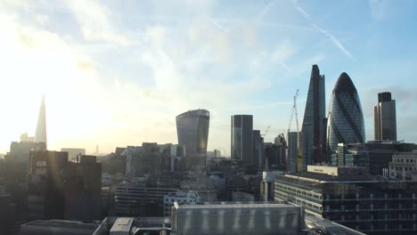 Lapso-de-tiempo-de-la-ciudad-de-Londres-desde-el-este