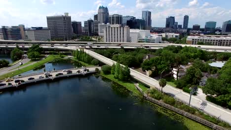 Aerial-of-downtown-Orlando