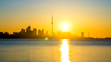 City-of-Toronto-Sunrise-Time-Lapse-Clear-day-4K-1080P