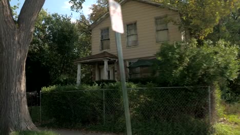 CLOSE-UP:-Big-obsolete-residential-building-falling-apart-in-poor-neighborhood