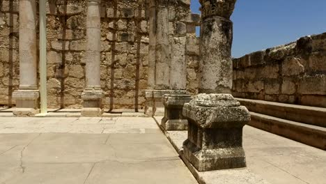 Panning-Around-Pillars-in-Ancient-Temple