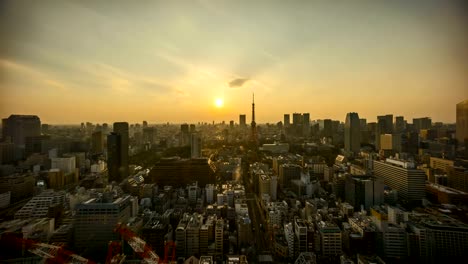 Tag-zum-Sonnenuntergang-Nachtleben-in-Tokyo-city