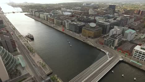 River-Liffey,-Dublin---Drone