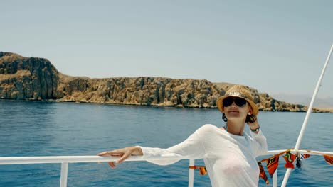 Woman-at-yacht