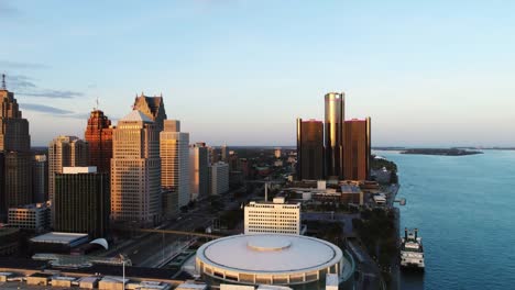 Detroit-Antenne-Stadtbild