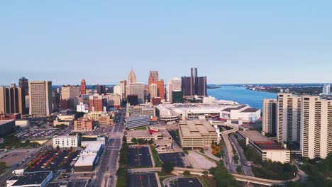 Detroit-Antenne-Stadtbild