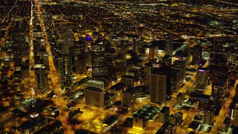 Aerial-view-of-Denver-at-night