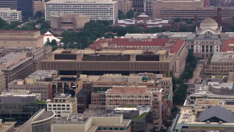 Aerial-view-of-city-buildings-including-the-Federal-Bureau-of-Investigation-Headquarters.