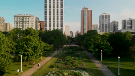 4-k-Drone---horizonte-de-la-ciudad-de-Chicago