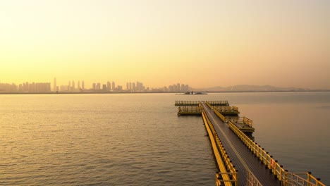 Aerial-view-Sunset-of-the-industrial-park.-incheon-Seoul,Korea