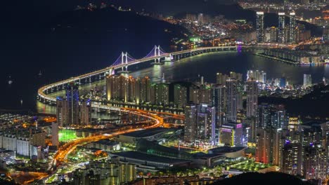 Lapso-de-tiempo-de-la-ciudad-de-Busan,-Corea-del-sur