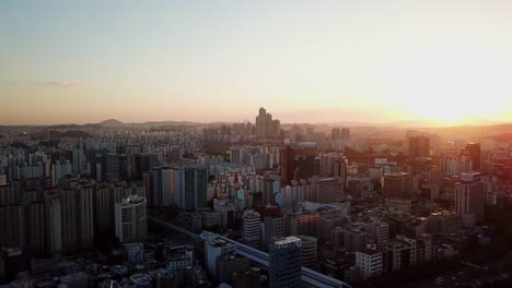 Blick-auf-Seoul-City-Skyline,-Südkorea.