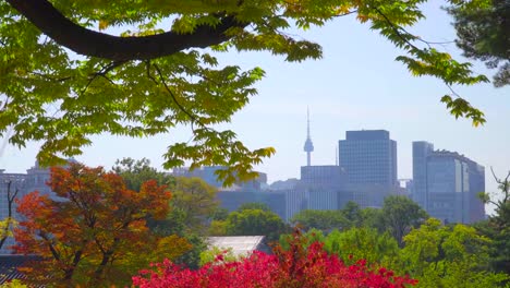 Palacio-de-Gyeongbokgung-en-otoño-de-Corea-del-sur