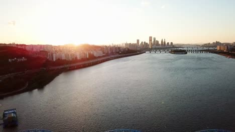 Vista-aérea-de-Seúl-Skyline,-Corea-del-sur