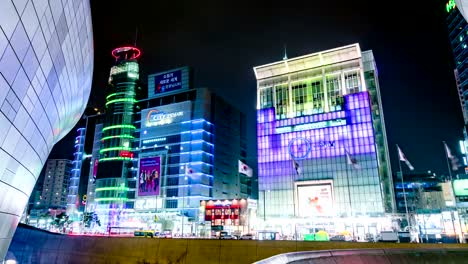 Seoul-in-Südkorea.-Schöne-Nacht-Stadt-Zeitraffer.