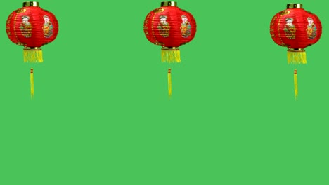 Chinese-new-year-lanterns-on-green-screen