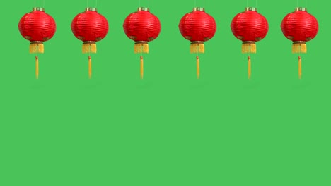 Chinese-new-year-lanterns-on-green-screen