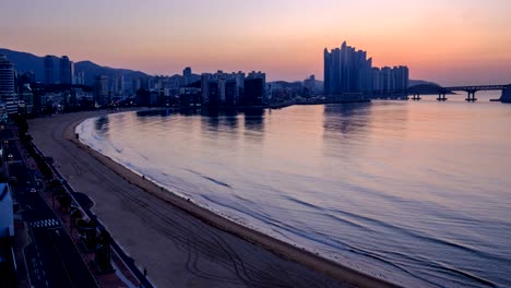 Busan-beach,-South-Korea