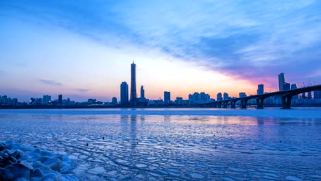 Lapso-de-tiempo-4K-de-la-ciudad-de-Seúl,-Corea-del-sur.