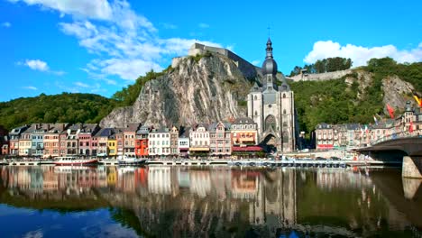 Ansicht-der-Stadt-Dinant,-Belgien