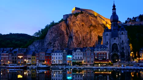 View-of-Dinant-town,-Belgium