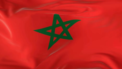 waving--looped-flag-as--background-Morocco