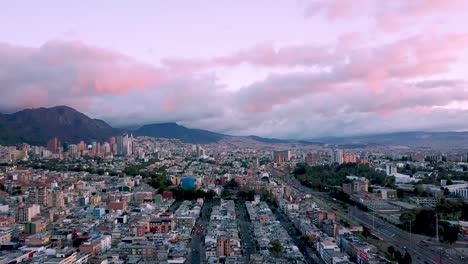 Vista-aérea-de-Bogotá,-Colombia.