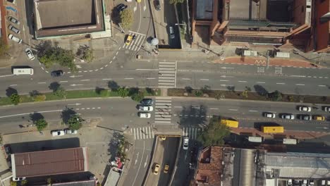 Aerial-drone-shot-of-Medellin-in-Colombia