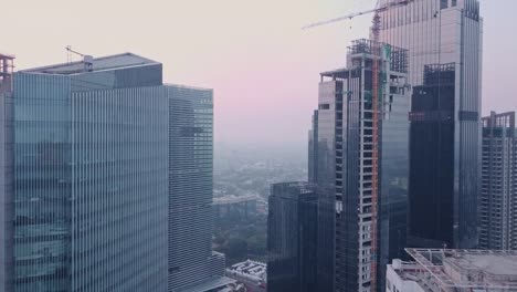 Aerial-shot-of-Downtown-Jakarta-in-the-Morning