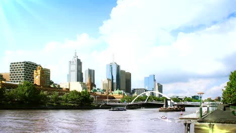 Melbourne-Stadt-Timelapse